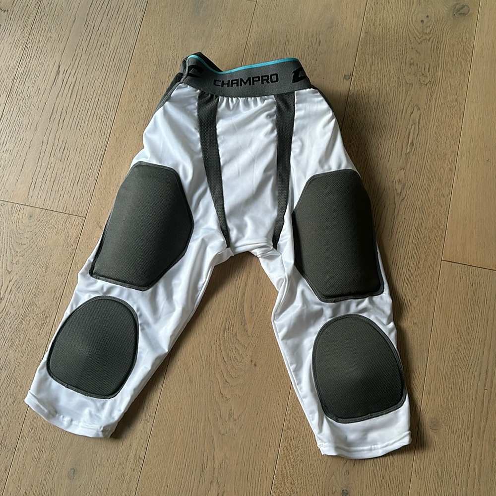 New Football safety integrated pant Champro white